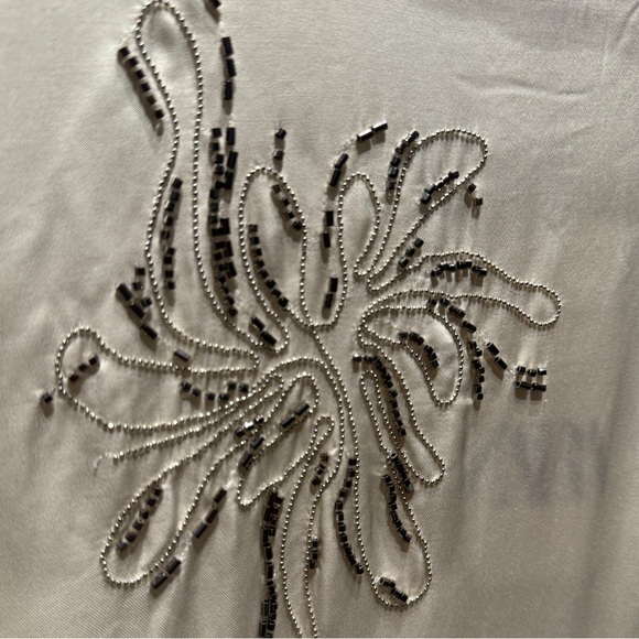 NEW! Zara Beaded Satin Embellished Blouse - Picture 3 of 6